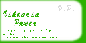 viktoria pamer business card